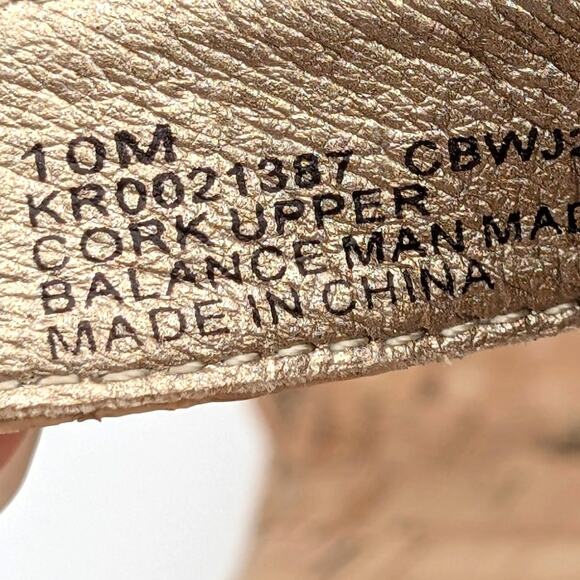 Korks Bardot II Cork Comfort Wedge Sandals Women's Natural Size US10M EU41 - Picture 7 of 10